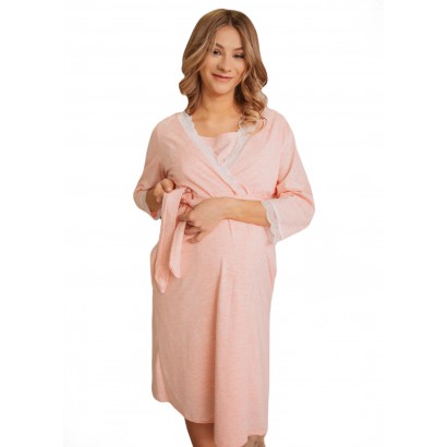 Халат для беременных и кормящих Ярина Розовый